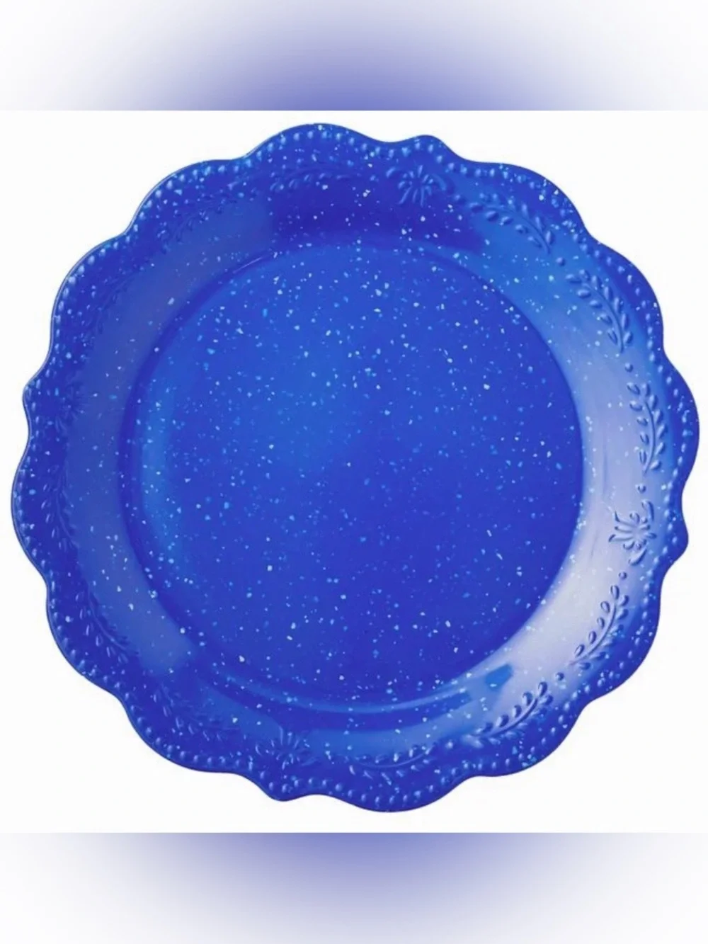 •NEW•{Set of 4} The Pioneer Woman Cobalt Blue Juliette Melamine Dinner Plate